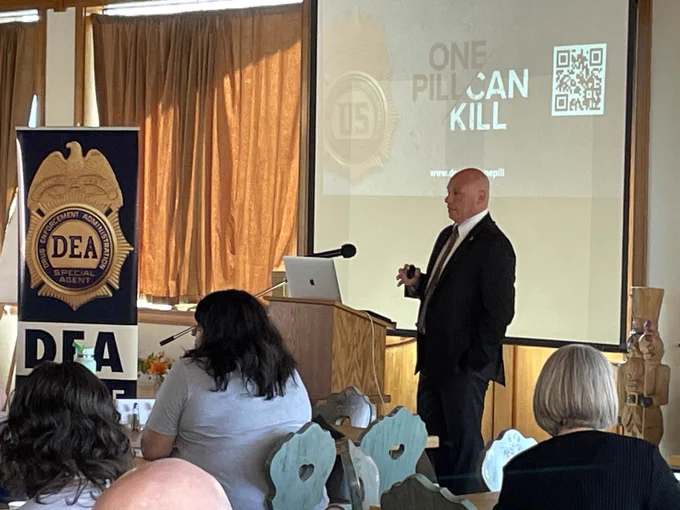 DEA Acting Special Agent in Charge Jake Galvan warning about fentanyl