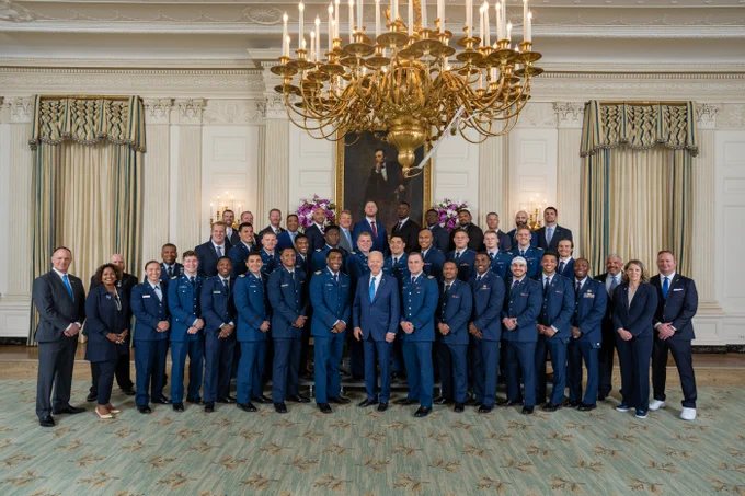 President Biden and the Air Force Falcons
