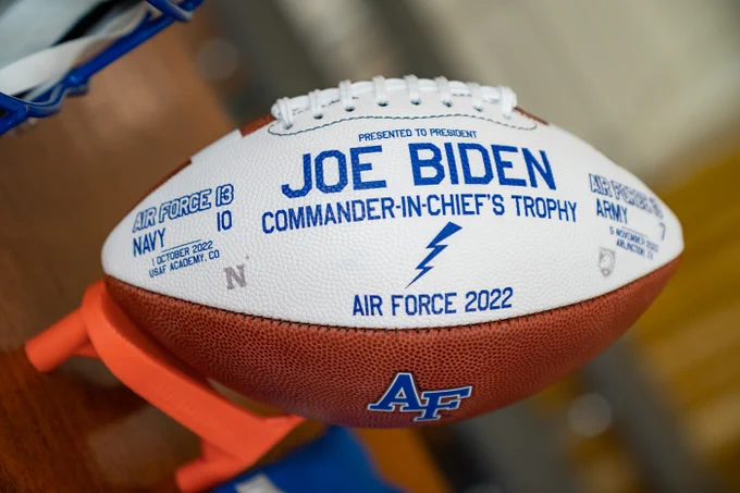 A football for President Biden