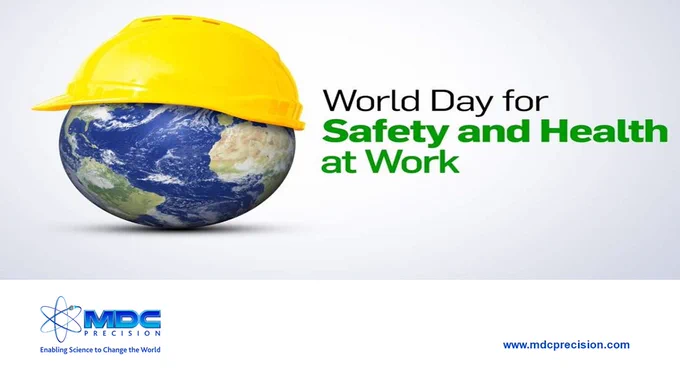 Happy World Day for Safety and Health at Work 2023 from MDC Precision!

Held on April 28 and observed by the #InternationalLabourOrganization (#ILO) since 2003, #WorldDayforSafetyandHealthatWorkDay is an annual international campaign to promote #safe and #healthy work environments.

#MDC has an organizational culture that places a high level of importance on safety beliefs, values, and practices. As a good corporate citizen, we strive to continually improve our #SafetyCulture through developing a #BehaviorBasedProgram The entire #MDCTeam is committed to strengthening our safety culture and look forward to sharing progress on our #SafetyPrograms and initiatives.

Happy #WorldDayforSafetyandHealthatWorkDay2023 #StaySafe #KeepHealthy #OccupationalHealthandSafety

⚛️ #MDCPrecision ⚛️ #EnablingSciencetocChangetheWorld ⚛️
https://www.mdcprecision.com/company/corporate-responsibility/people-social