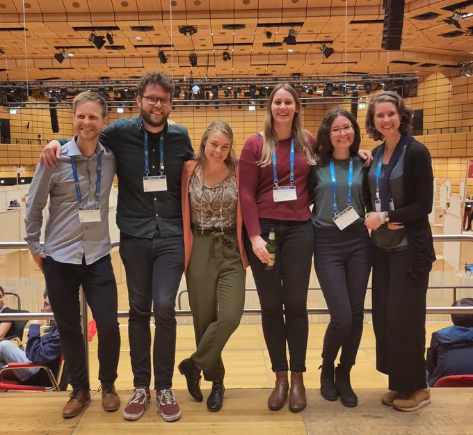Group photo of part of the IVM Drought group at EGU
