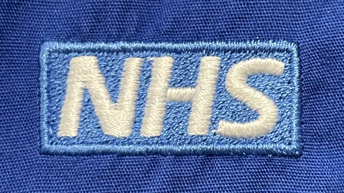Embroidered NHS logo