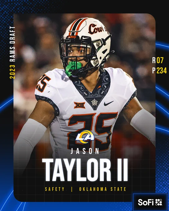 Rams select Jason Taylor II with pick 234