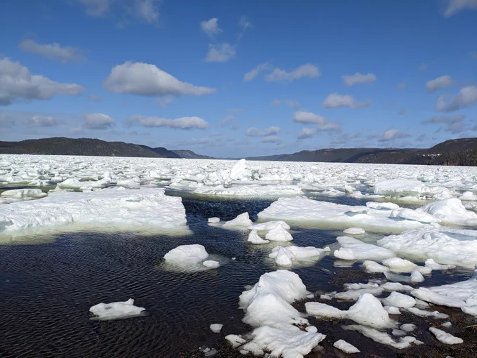 Looking down Smith Sound from Middle Lance Cove.