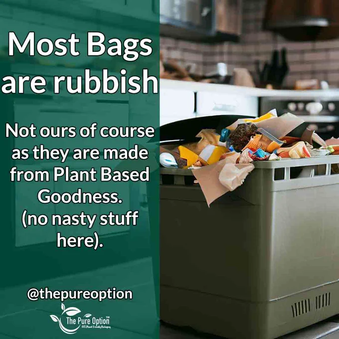 Bio bin bags made from potato starch