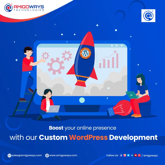 Get the WordPress website you've always wanted with our expert development services. 

Let our experts create a stunning website for you!

Contact us today! 👉 www.amigoways.com/wordpress-development

#amigoways #wordpressdevelopmentservice #wordpress #wordpressdevelopment #bestwordpressdevelopers #topwordpressdevelopment #woocommercedevelopment #wordpressplugindevelopment #letsconnect #amigowaysdevelopers