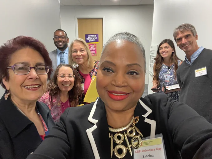 Selfie with Senator Caballero and CDFI Day attendees