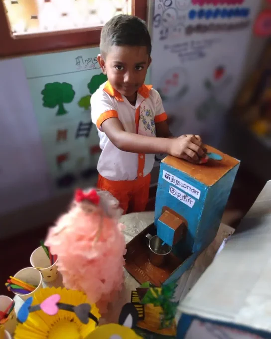A child's imagination and creativity are enriched through their awareness of art and other children around them.