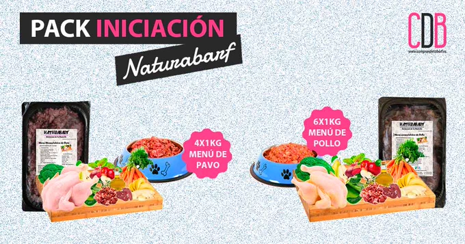 Tanto como si tu #perro es nuevo a la #dietabarf como si quiere probar algo nuevo, te recomendamos siempre que empieces con un "Pack Iniciación" de uno de nuestros fabricantes.

En este post te hablamos un poco de #naturabarf (https://www.comprardietabarf.es/es/naturabarf).

Este pack de iniciación tiene:
6x1kg menú monoprotéico de pollo
4x1kg menú monoprotéico de pavo
(10 KILOS)

Pack iniciación: https://www.comprardietabarf.es/es/pack-iniciación-pollo-y-pavo-10kg-naturabarf-para-perros.

Siempre recomendamos iniciar haciendo una transición al BARF ya que tu perro va ha pasar por un proceso de cambio dentro de su tripa y necesitará tu ayuda y apoyo.

Para ver todos los "packs de iniciación" https://www.comprardietabarf.es/es/dieta-barf-perros#/specFilters=7m!#-!22&pageSize=24&viewMode=grid&orderBy=10&pageNumber=1

#barfdiet #comidaparaperros #barffood #dog #barf #rawfeedingcommunty #alimentaciònsaludable #comidanatural #comidacrudaperro #barfespaña #perrossanos #healthydog 