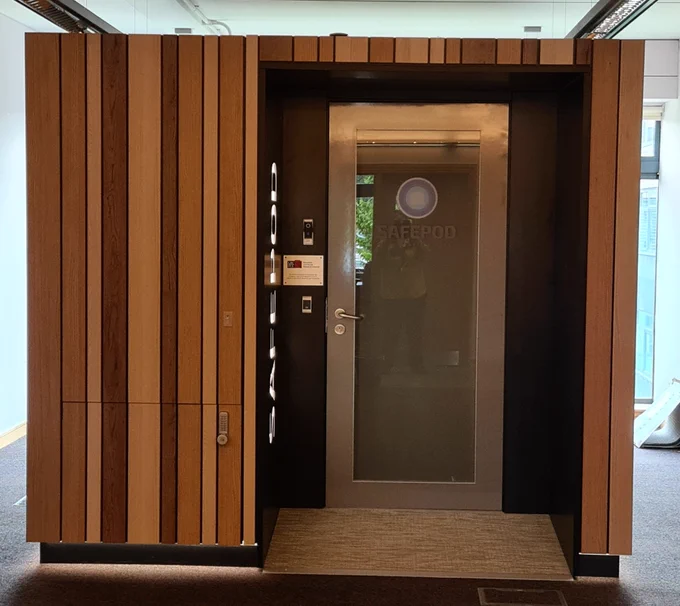 Picture of the University of the Highlands and Islands SafePod.