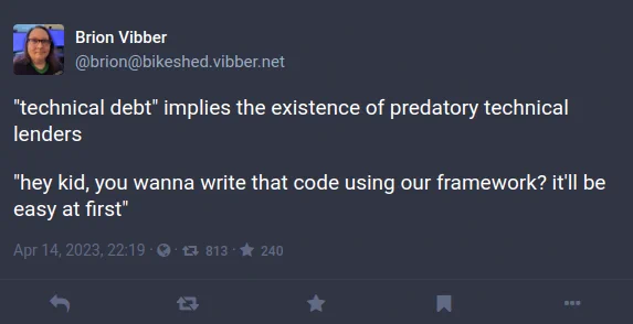 technical debt