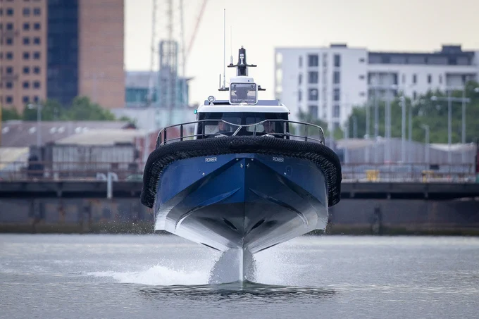 Artemis Technologies won big in 2022 for its  for its electric hydrofoiling workboat Source: Artemis Technologies