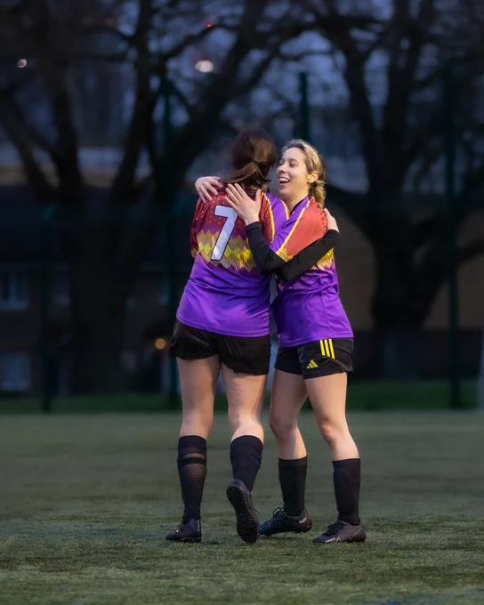 Alice and Gigi celebrating 
