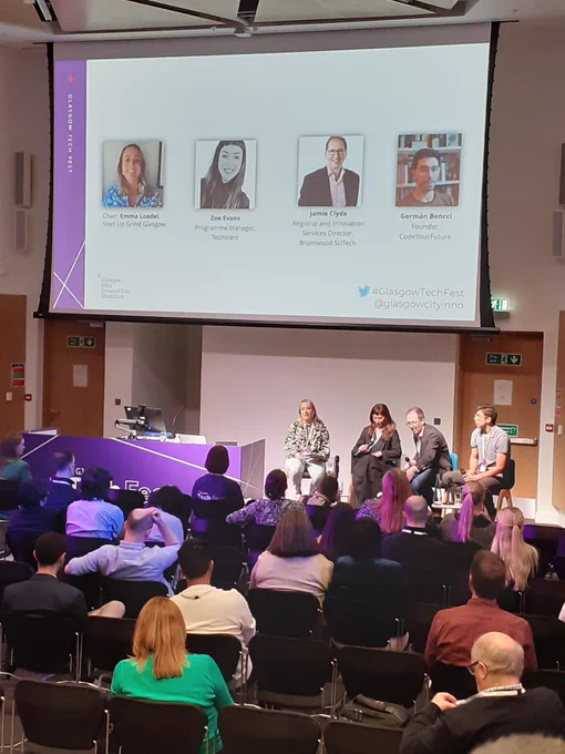 Ecosystem development panel at Glasgow Tech Fest 