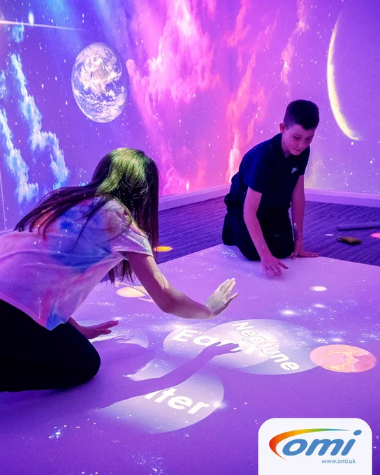 Are you ready to ignite a passion for learning in your children? 

At OMi, we believe that sensory learning can transform the way children learn, and we've created immersive and fully interactive environments to do just that. 

Our motion-activated rooms come pre-programmed with over 60 diverse and engaging scenes, providing something for every child. With our easy-to-use omiPad tablet, teachers and pupils can create an immersive multisensory space in seconds, promoting concentration, alertness, and cognitive development. 

But most importantly, omiRooms create a safe and engaging environment for children of all abilities to explore, learn, and grow. Join us in our mission to transform education and inspire a love of learning in every child. ❤️📚