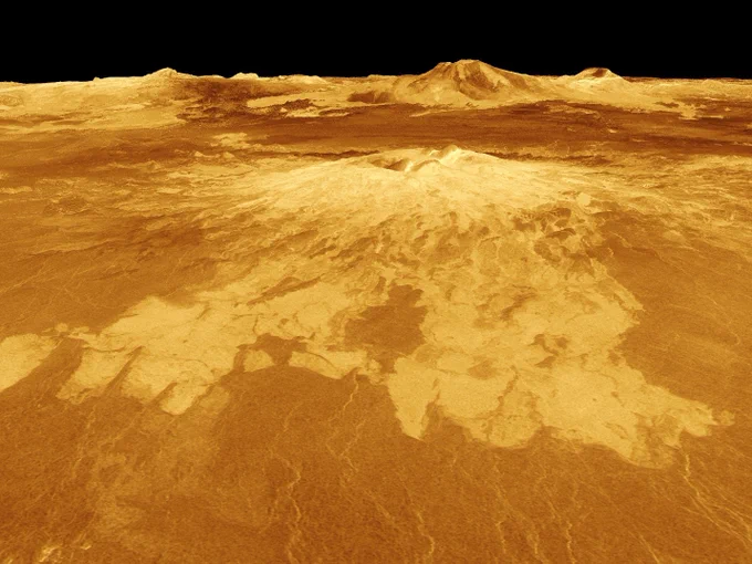 Image of the surface of Venus.