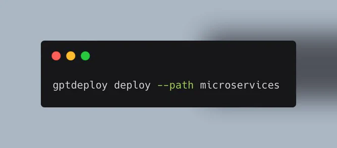 GPT Deploy command to deploy the generated micro service to the cloud