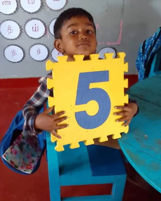 Once your child can count a few numbers, start counting items around your home. Count toys as you get them out or put them away. Count crayons, apple slices, spoons, magazines, furniture, plates, pillows, fans etc. 