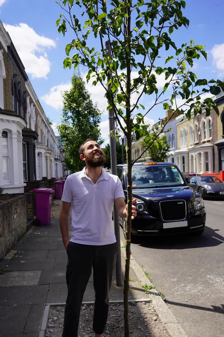 Joseph sponsored a tree to make a tangible difference to where he lives.