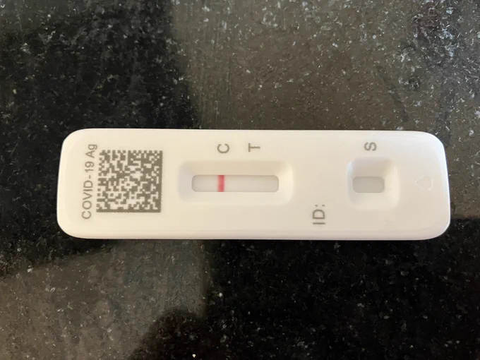 A negative COVID-19 rapid test