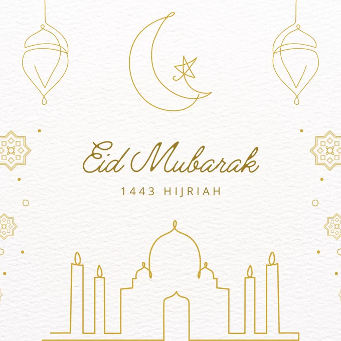 Eid Mubarak 1443 Hijriah