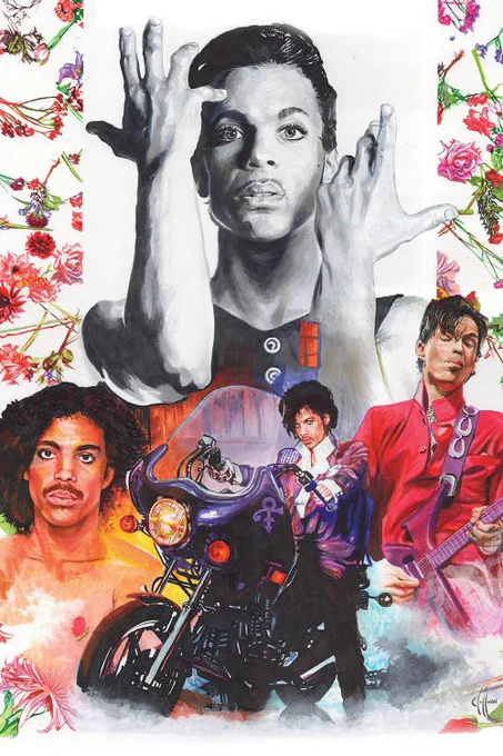 Canvas Art of Prince by Chris Hoffman 