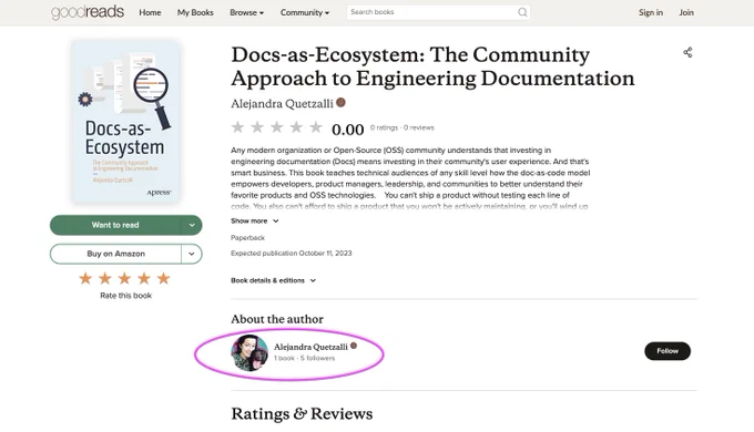 Exciting news! I've been added to the Goodreads Author Program 🎉 As a part of this program, I'll be able to connect with readers, promote my books, and share exclusive content with my followers. If you're a Goodreads user, be sure to follow me to stay up-to-date on my latest projects and releases. In my profile, you can see that my author name now has the Goodreads author banner.