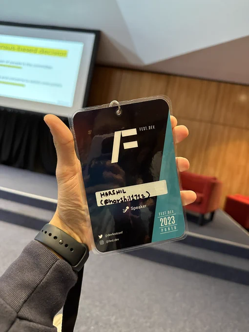 Picture of the fest.dev speaker badge