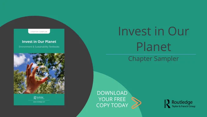 Invest in our planet - Chapter Sampler on Green background.