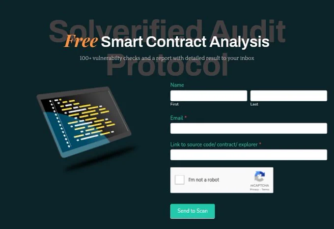 Solverified Free smart contract scan