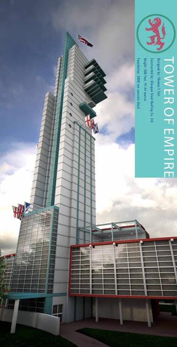 Digital reconstruction of Tait's Tower of Empire. 