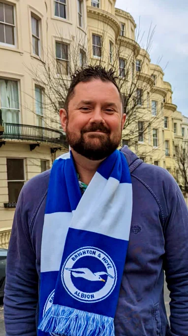 Cllr Mac Cafferty supports Brighton & Hove Albion FC