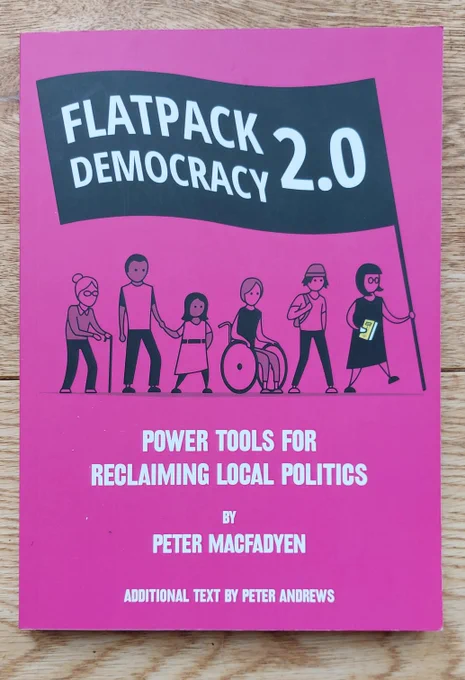 The front cover of Flatpack Democracy 2.0 by Peter Macfadyen