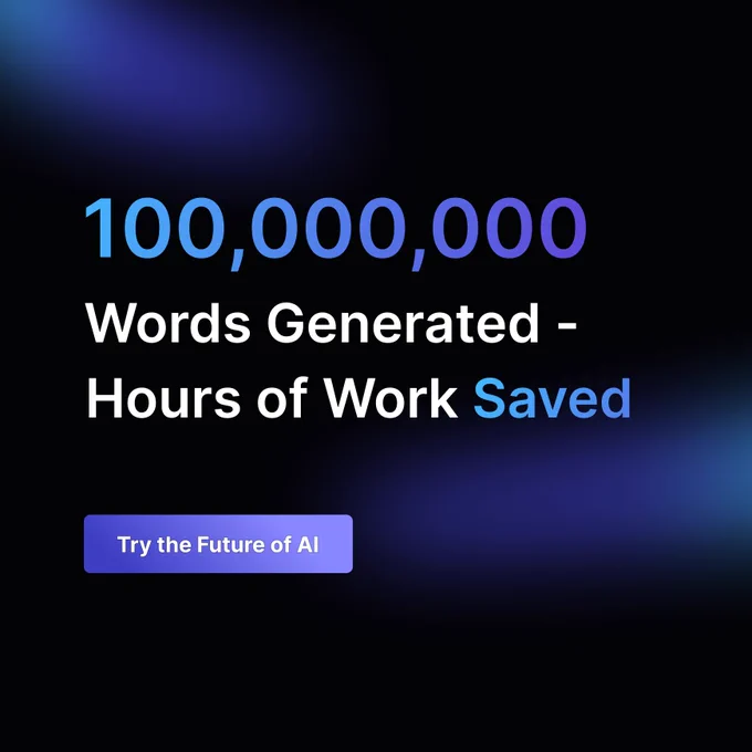 100 million words generated with SinCode AI