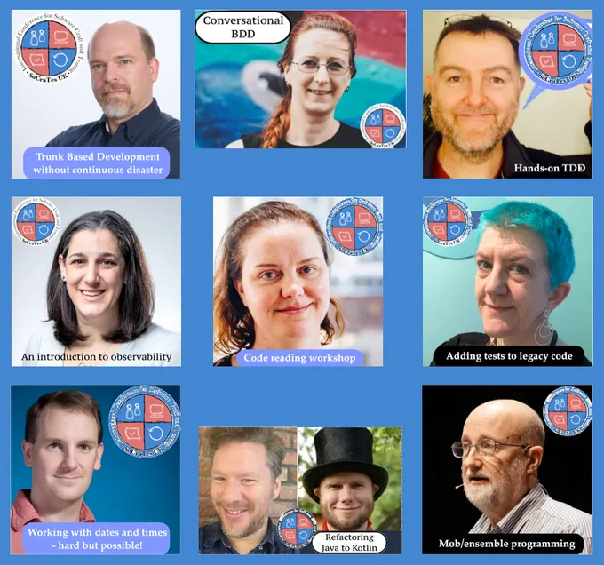 Nine great sessions, ten great trainers at SoCraTes UK Training Day