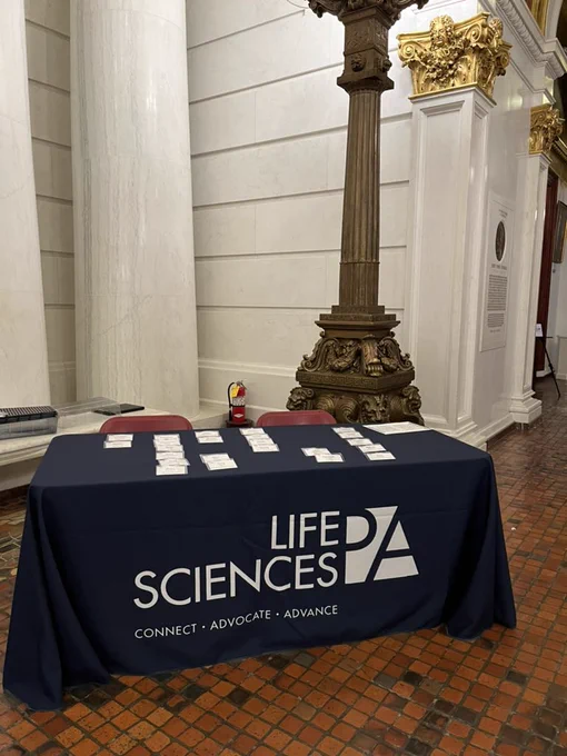 Life Sciences PA booth in the Capitol rotunda