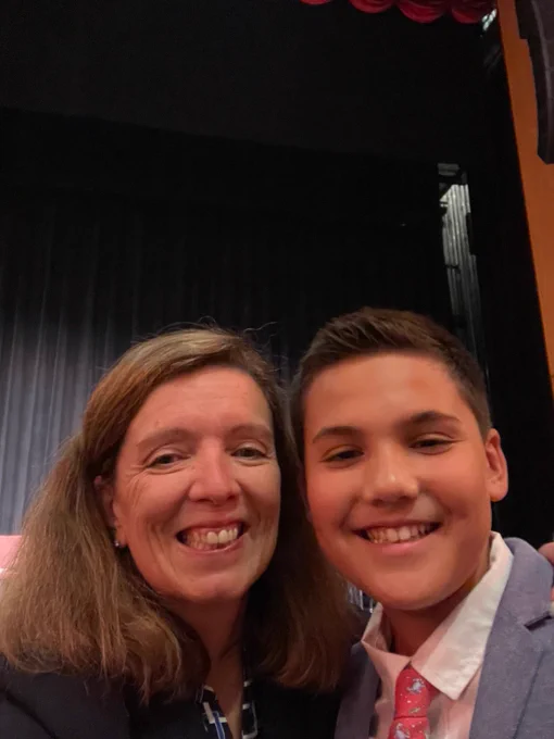Mrs. Ramirez with Jack.