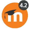 Moodle "m" mit Schrift "4.2." rechts oben