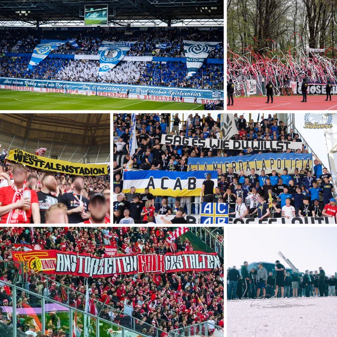 Collage aus 6 Fanfotos.