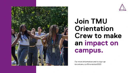 Group of students dancing at an on-campus event.