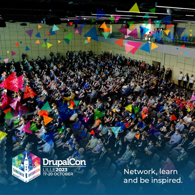 DrupalCon Lille social graphic.