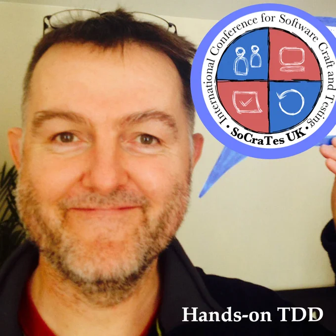Jon Jagger will run a training session on Test Driven Development (TDD) at SoCraTes UK June 1st 2023