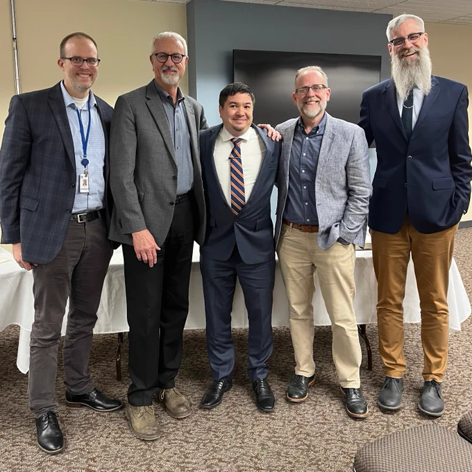 Daniel Somboonsiri after his dissertation defense