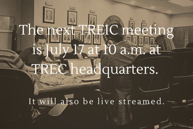 TREC staff and TREIC members at TREC headquarters for the April TREIC meeting. 