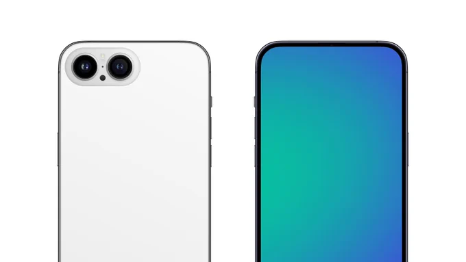 The bottom of the Nebula Phone 1 is next to the front of the Nebula Phone 1.