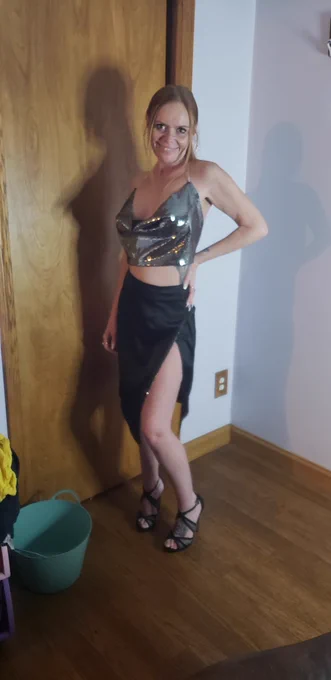 Redhead dressed up