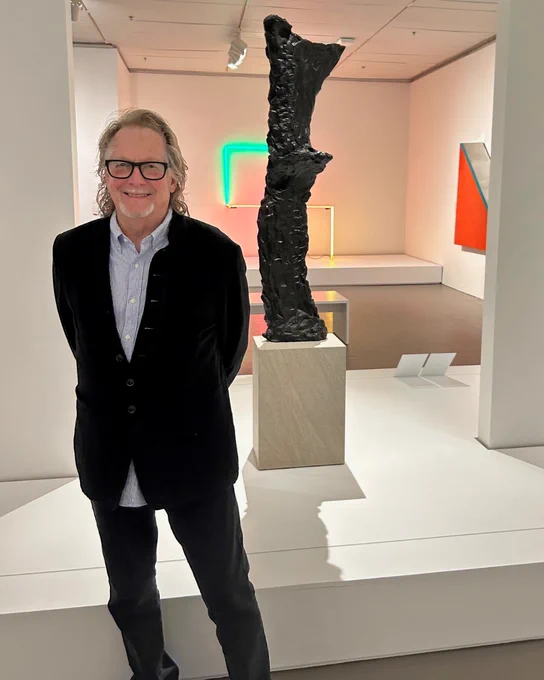 Portrait of sculptor Bryan Hunt. 
