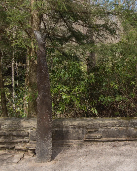 "Bear Run 1" is first visible artwork when taking a tour of Fallingwater.