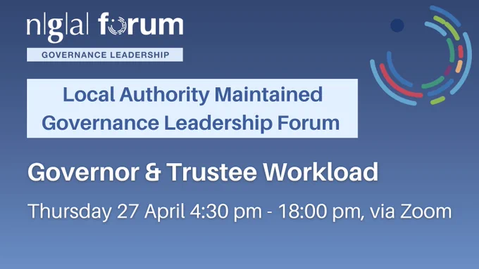 Governor & Trustee Workload Thursday 27 April 4:30 pm - 18:00 pm, via Zoom