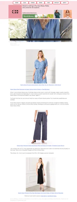 Women's Clothing in Regular, Plus, Petite! New arrivals from Karen Kane.